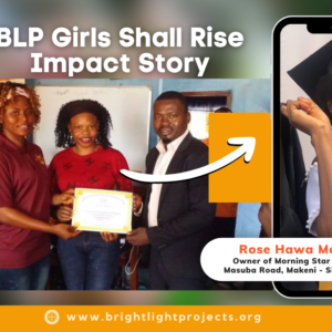 “Girls Shall Rise” Beneficiary Becomes an Entrepreneur