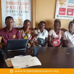 Grooming new Bright Light Projects Girls Shall Rise beneficiaries to start vocational training at Sierra Leone